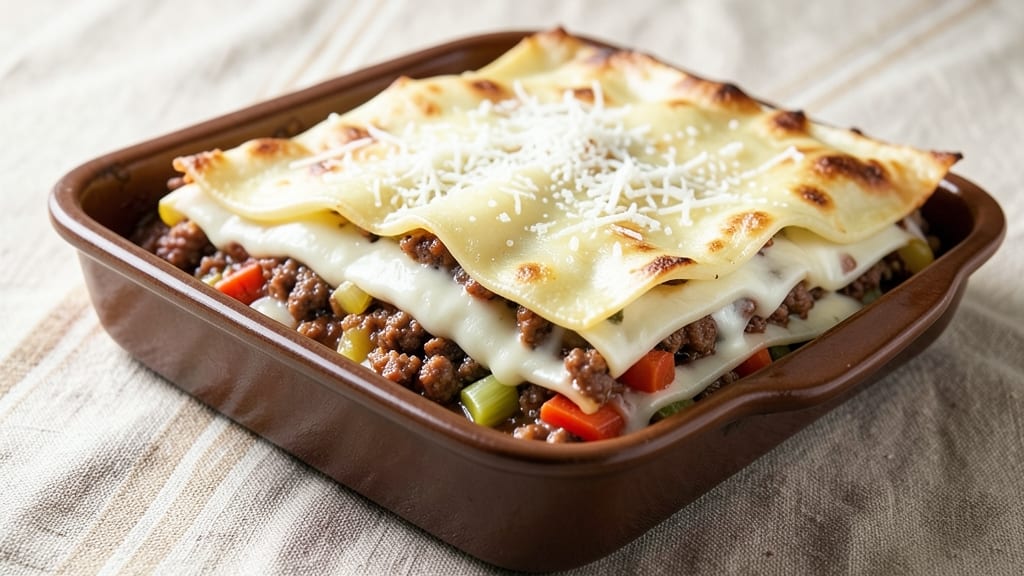 Authentic Italian Lasagna Recipe with Bechamel Sauce and White Sauce: Triple-Layered Comfort That Stands Up to Reheats