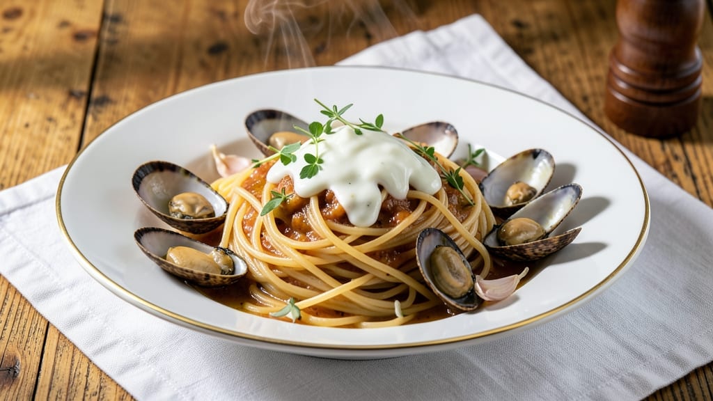 Angel Hair Pasta With Clam Sauce Recipe: Briny Seaflavor and Garlicky Umami in One Pot