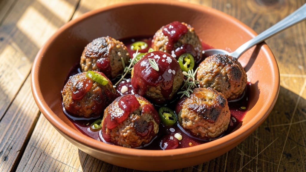Amylu Cranberry Jalapeño Meatballs Sauce Recipe: Sweet-Spicy Swirl for One-Pot Magic