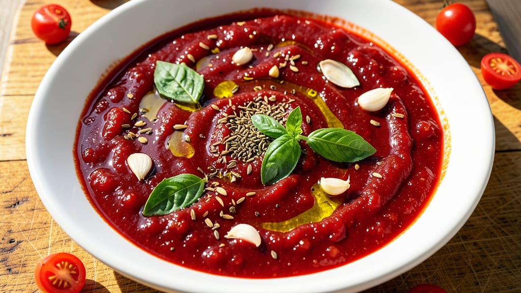 Recipe for Pizza Sauce from Fresh Tomatoes: Simmered Freshness With Herbs and Garlic