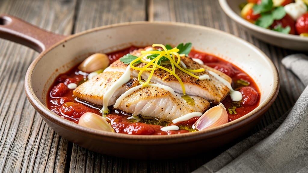 Baked Cod in Tomato Sauce Recipe: One-Pan Lemon Butter Bake