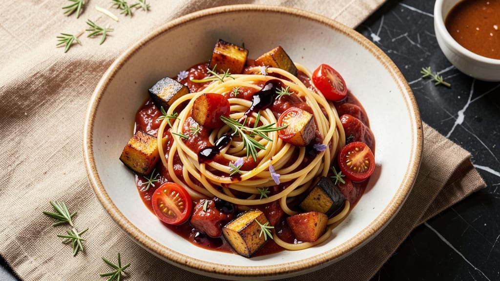 Aubergine Pasta Sauce Recipe: Smoky Roasted Eggplant Velvety Richness