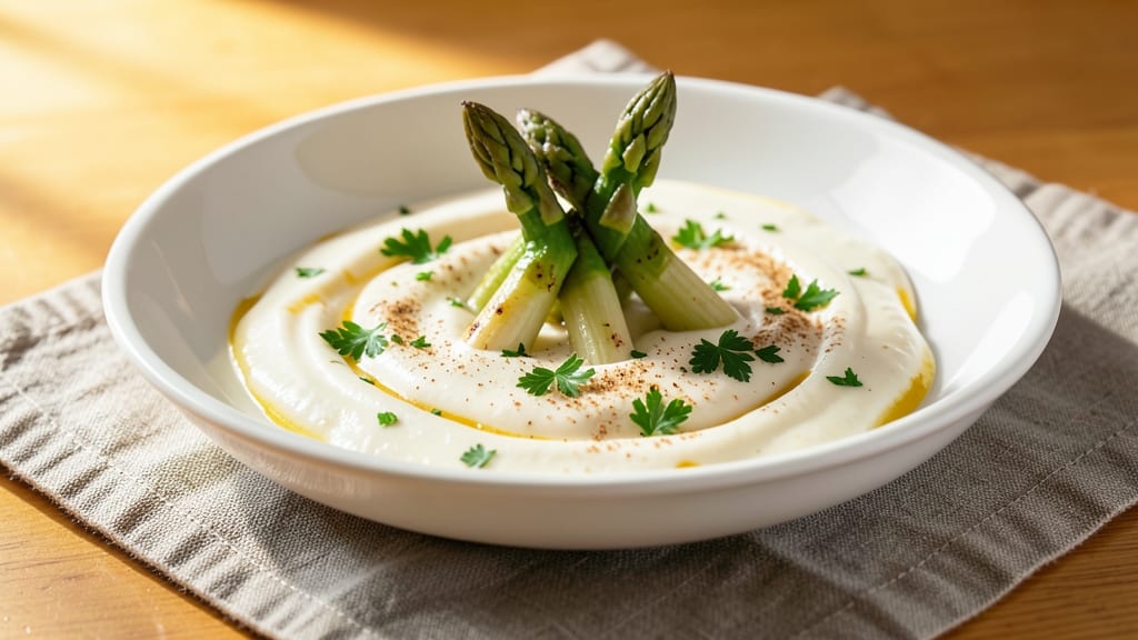 Asparagus White Sauce Recipe: Lightened Cream Cheese Velvety Richness
