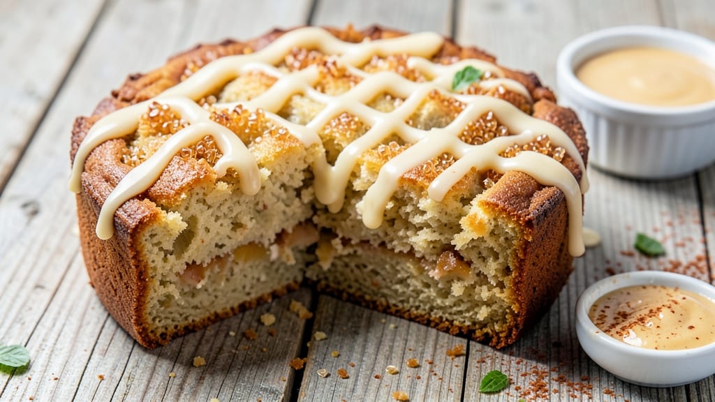 Applesauce Sour Cream Coffee Cake Recipe: Spiced Swirls and Buttery Crust Layers