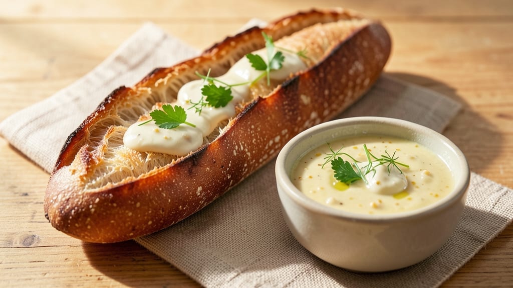 Baguette De France Garlic Sauce Recipe: Buttery, Herby Dip for Fresh Bread