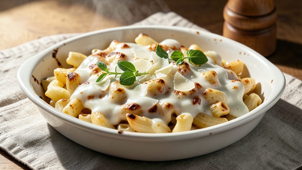 Baked Mac and White Sauce Recipe: One-Pan Creamy Comfort With Crispy Top
