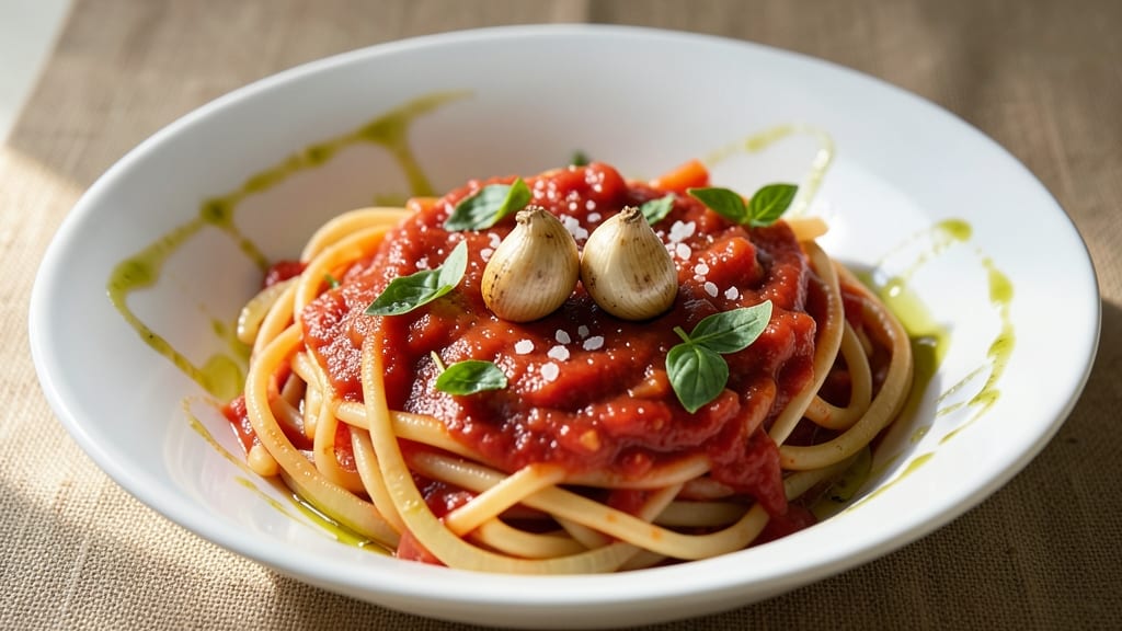 Basic Red Sauce Pasta Recipe: Simmered Tomato Magic in 25 Minutes